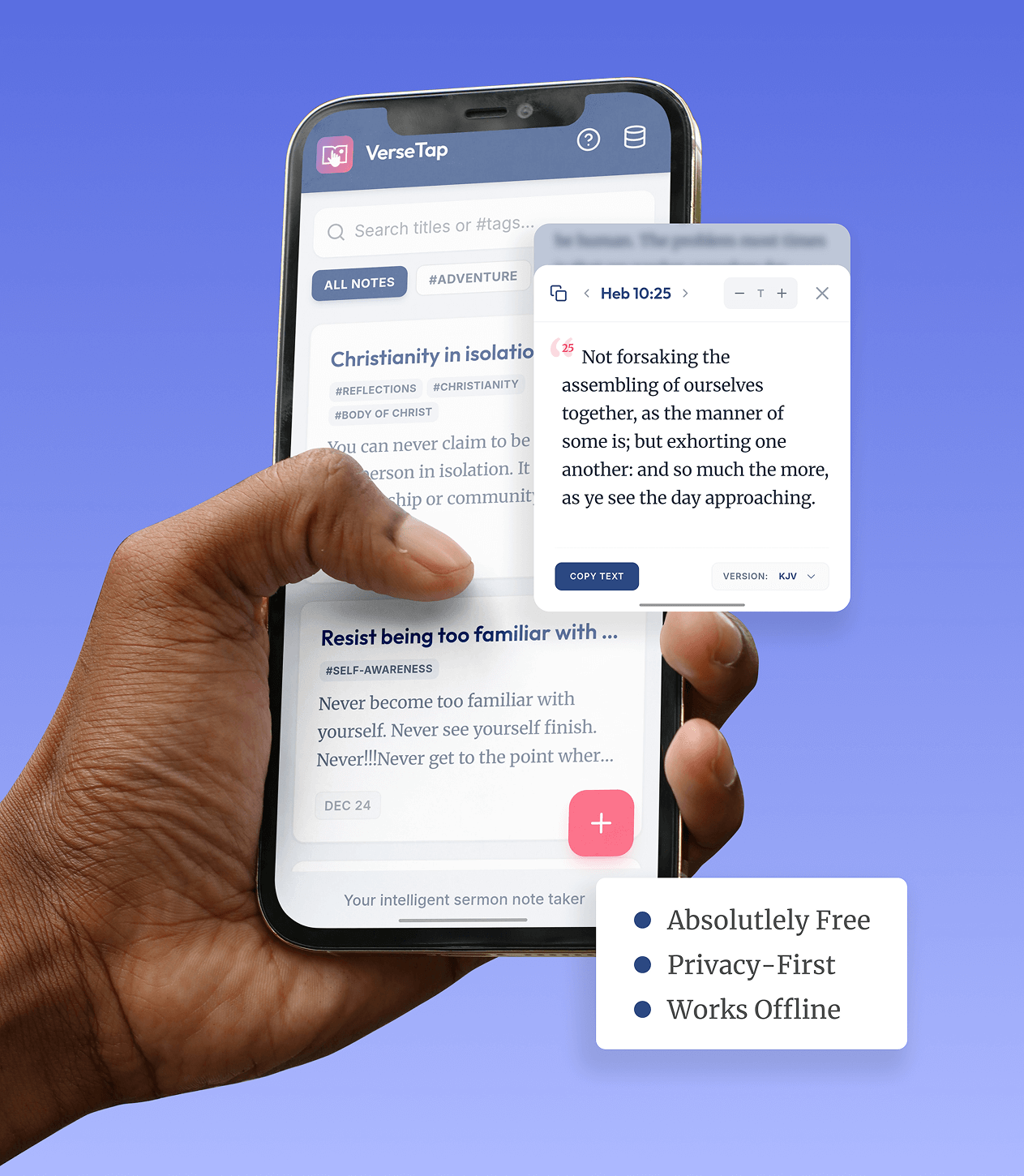 VerseTap AI Sermon Note-taker