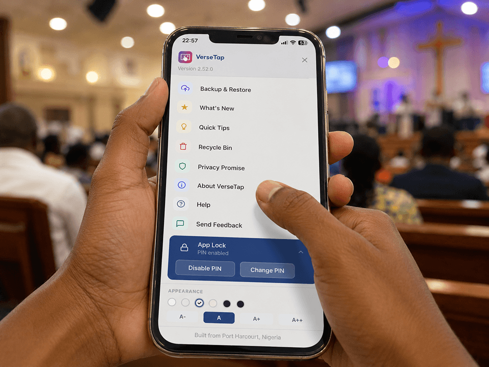 VerseTap Sermon Notes App is Now on iOS