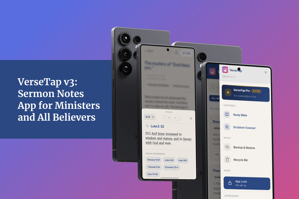 VerseTap v3: The Sermon Notes App for Ministers Gets Its Biggest Update Yet